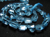 AAAA - Awesome - 8 inches - Gorgeous Sparkle - Sky Blue TOPAZ - Faceted Nuggest Nice Clean size 10 - 13 mm Long approx